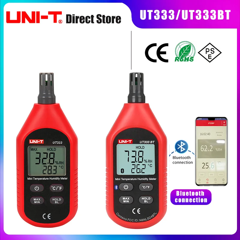 UNI-T ̴ µ  跮, LCD   µ µ   ׽, UT333 UT333BT, MAX/MIN 